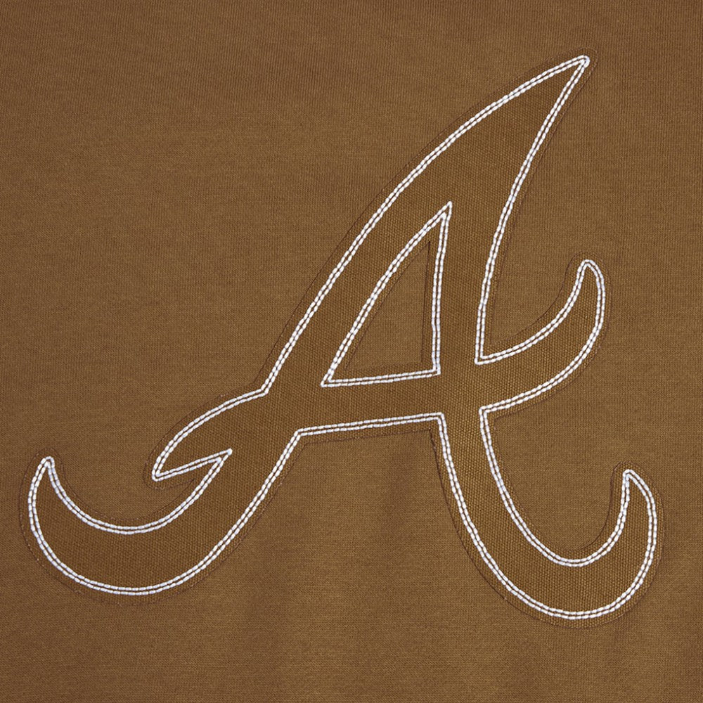 Atlanta Braves Pro Standard Paint The City Dropped Shoulder Pullover Sweatshirt - MLB