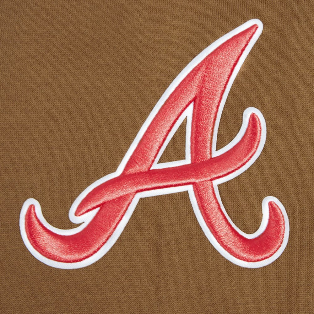 Atlanta Braves Pro Standard Paint The City Dropped Shoulder Pullover Sweatshirt - MLB