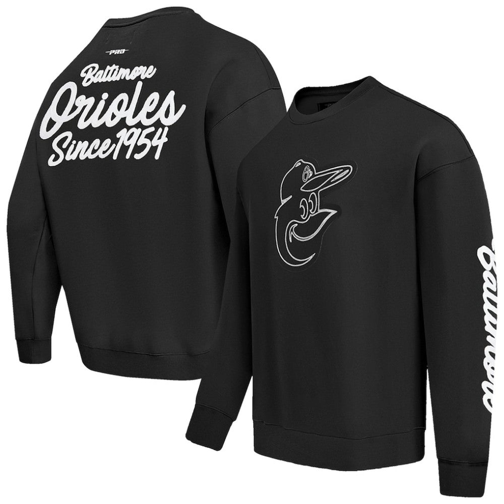 Baltimore Orioles Pro Standard Paint The City Dropped Shoulder Pullover Sweatshirt - MLB