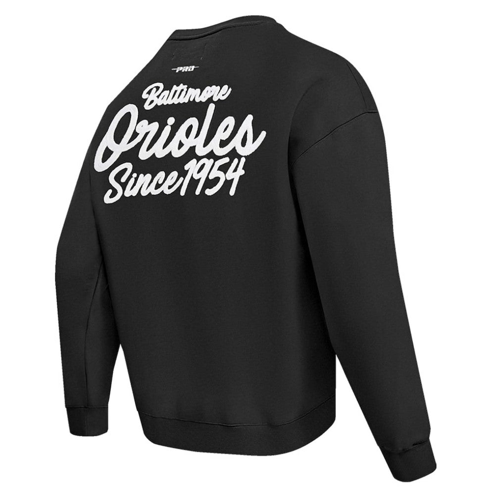 Baltimore Orioles Pro Standard Paint The City Dropped Shoulder Pullover Sweatshirt - MLB