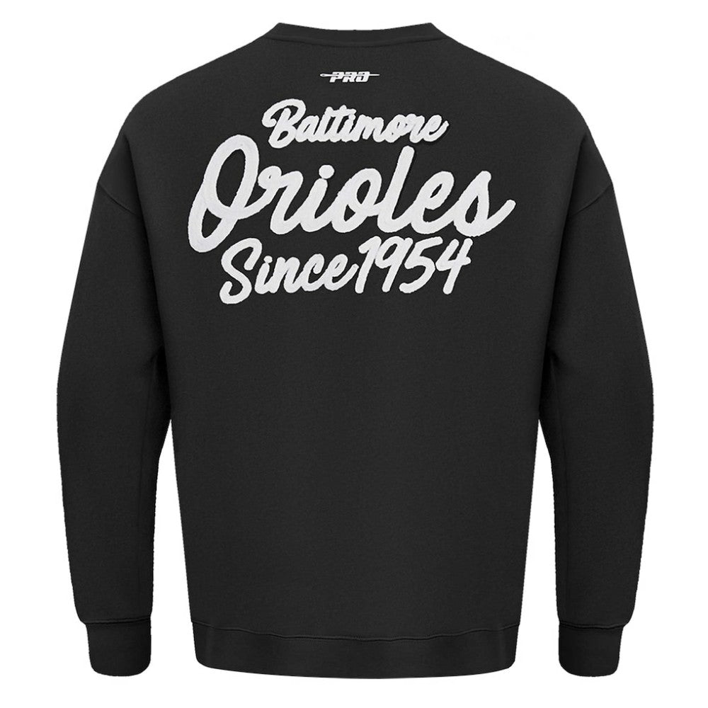 Baltimore Orioles Pro Standard Paint The City Dropped Shoulder Pullover Sweatshirt - MLB