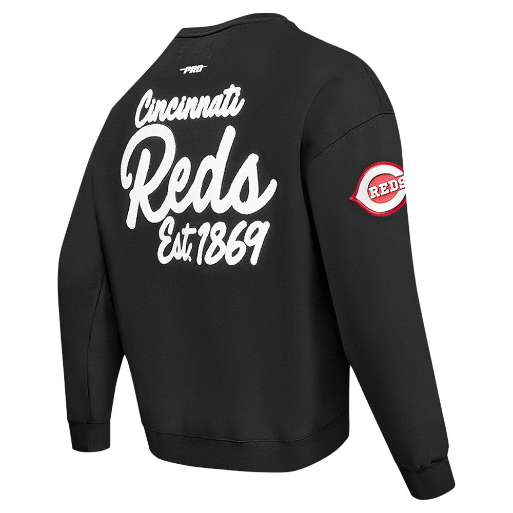 Cincinnati Reds Pro Standard Paint The City Dropped Shoulder Pullover Sweatshirt - MLB