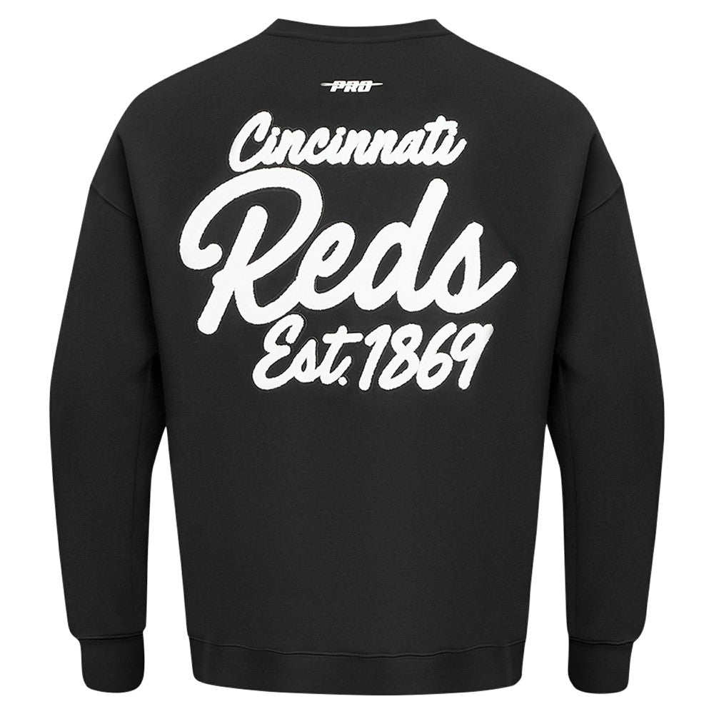 Cincinnati Reds Pro Standard Paint The City Dropped Shoulder Pullover Sweatshirt - MLB
