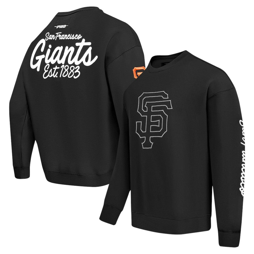 San Francisco Giants Pro Standard Paint The City Dropped Shoulder Pullover Sweatshirt - MLB