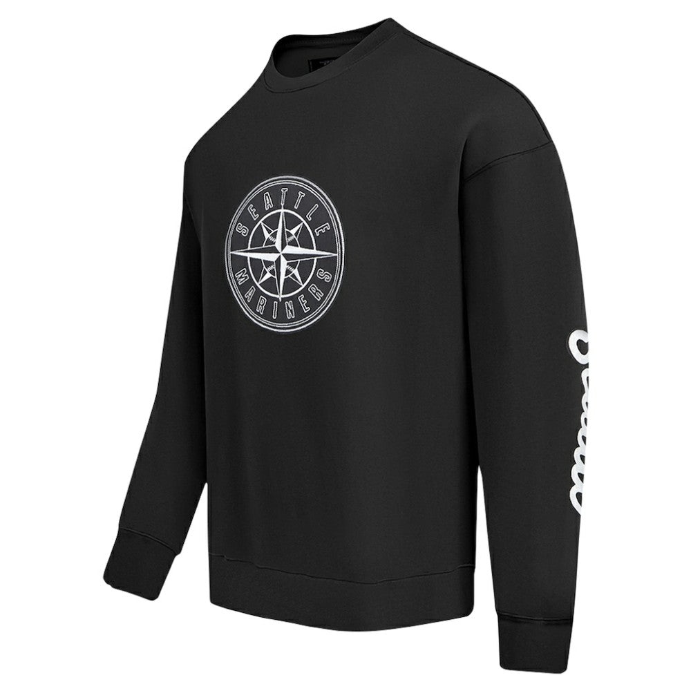 Seattle Mariners Pro Standard Paint The City Dropped Shoulder Pullover Sweatshirt - MLB