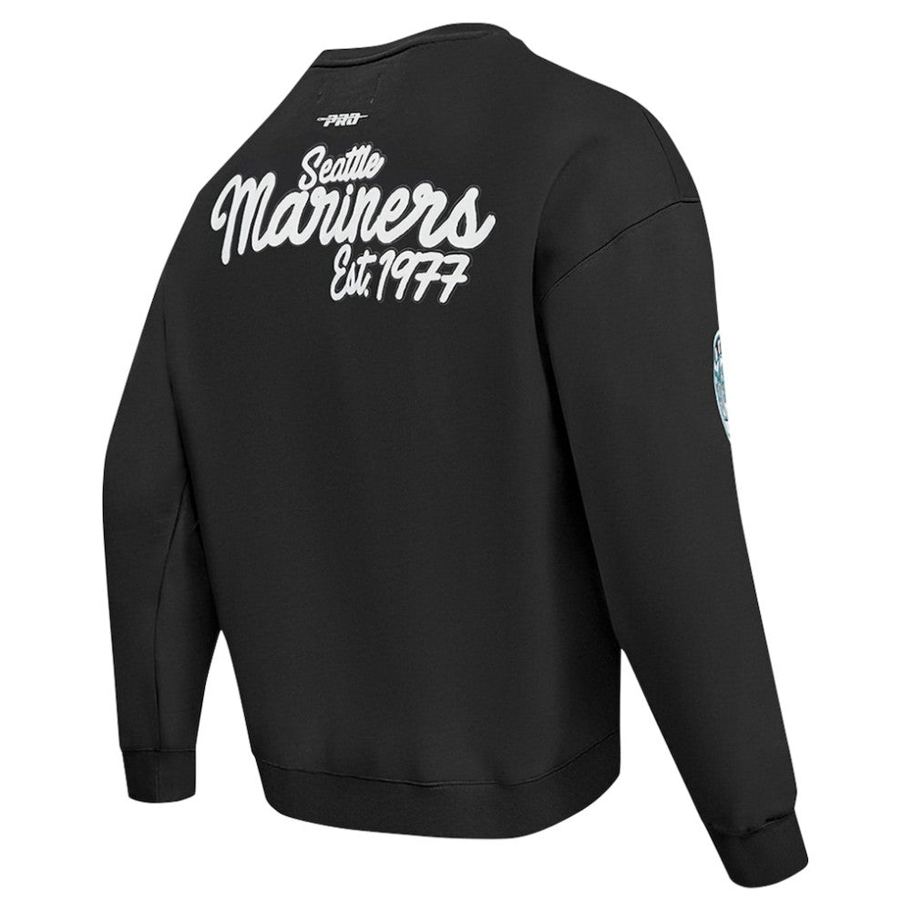Seattle Mariners Pro Standard Paint The City Dropped Shoulder Pullover Sweatshirt - MLB