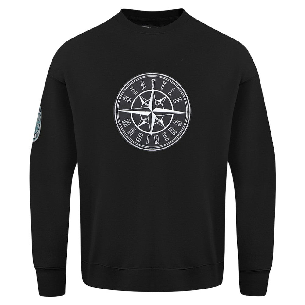 Seattle Mariners Pro Standard Paint The City Dropped Shoulder Pullover Sweatshirt - MLB