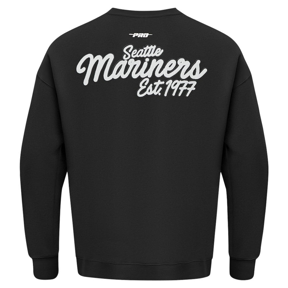Seattle Mariners Pro Standard Paint The City Dropped Shoulder Pullover Sweatshirt - MLB