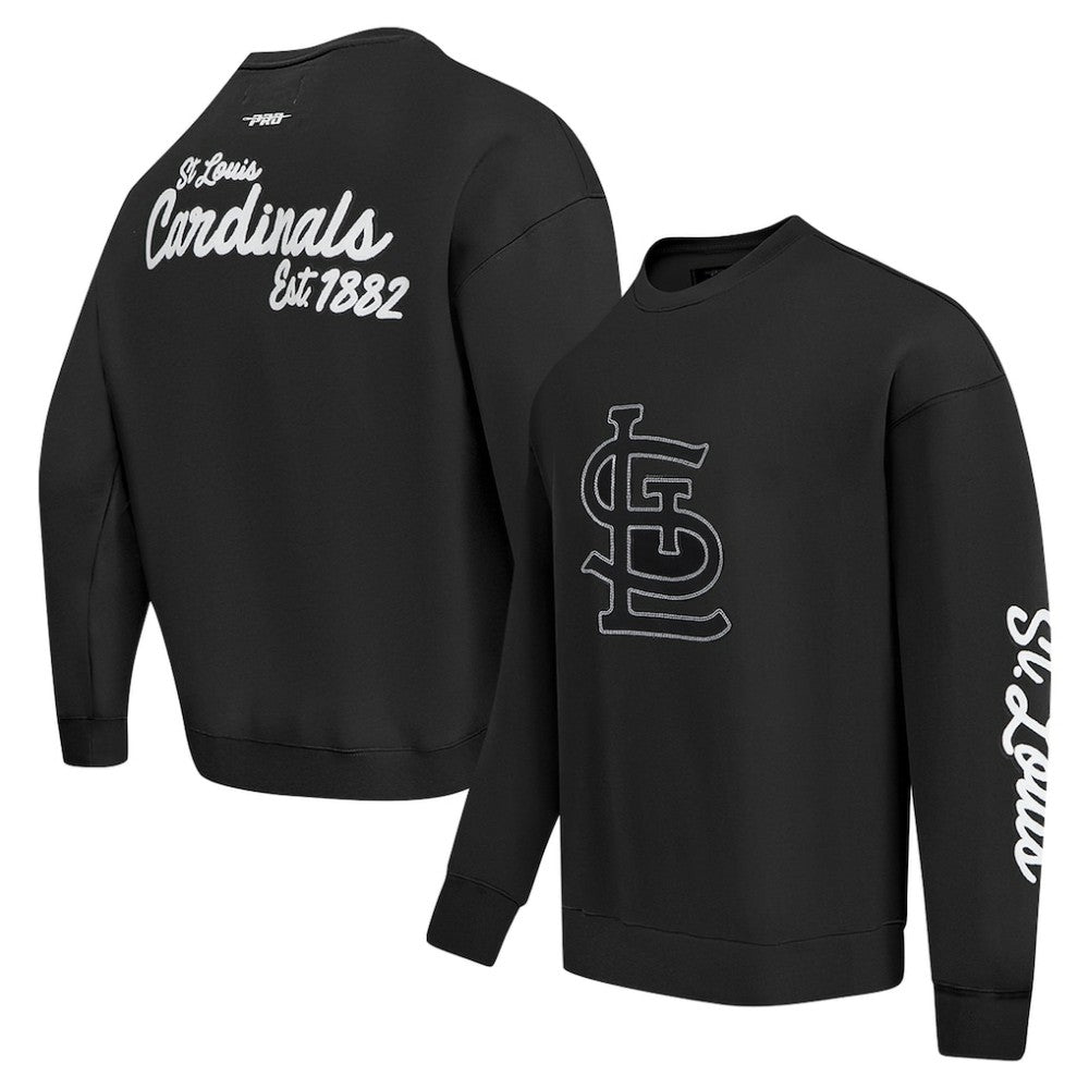 St. Louis Cardinals Pro Standard Paint The City Dropped Shoulder Pullover Sweatshirt - MLB