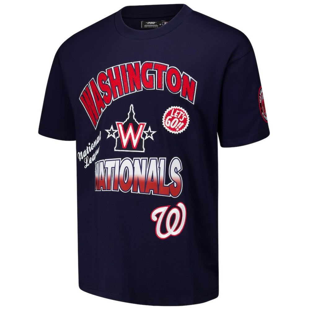 Washington Nationals Pro Standard Turn It Up Dropped Shoulder T-Shirt - MLB