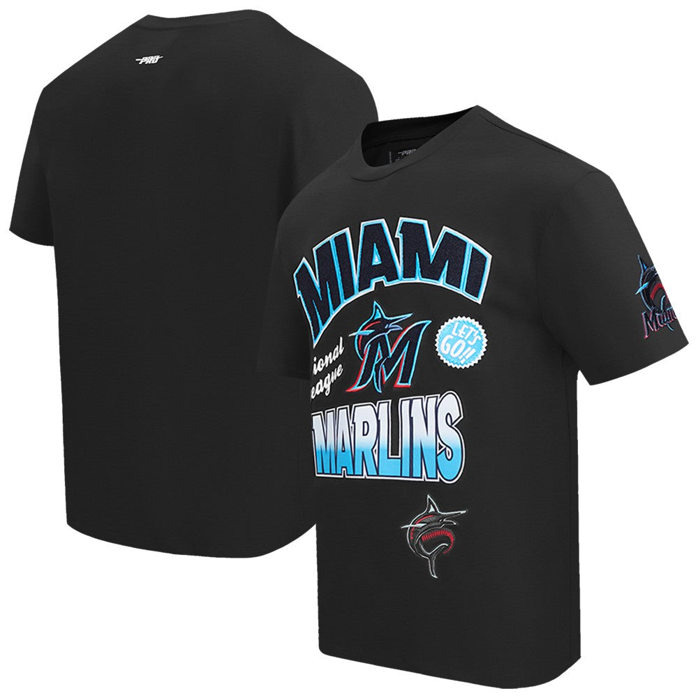 Miami Marlins Pro Standard Turn It Up Dropped Shoulder T-Shirt - MLB