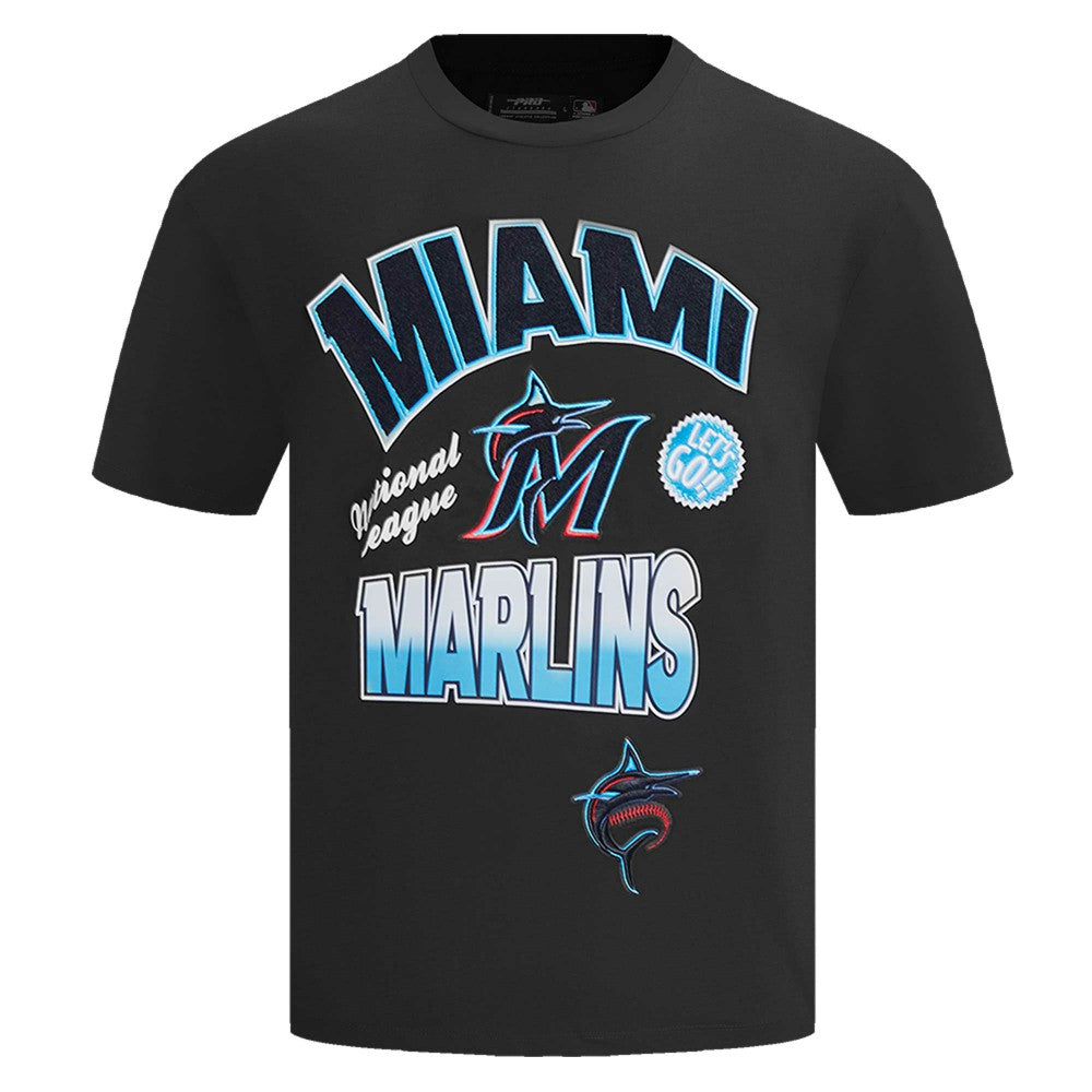 Miami Marlins Pro Standard Turn It Up Dropped Shoulder T-Shirt - MLB