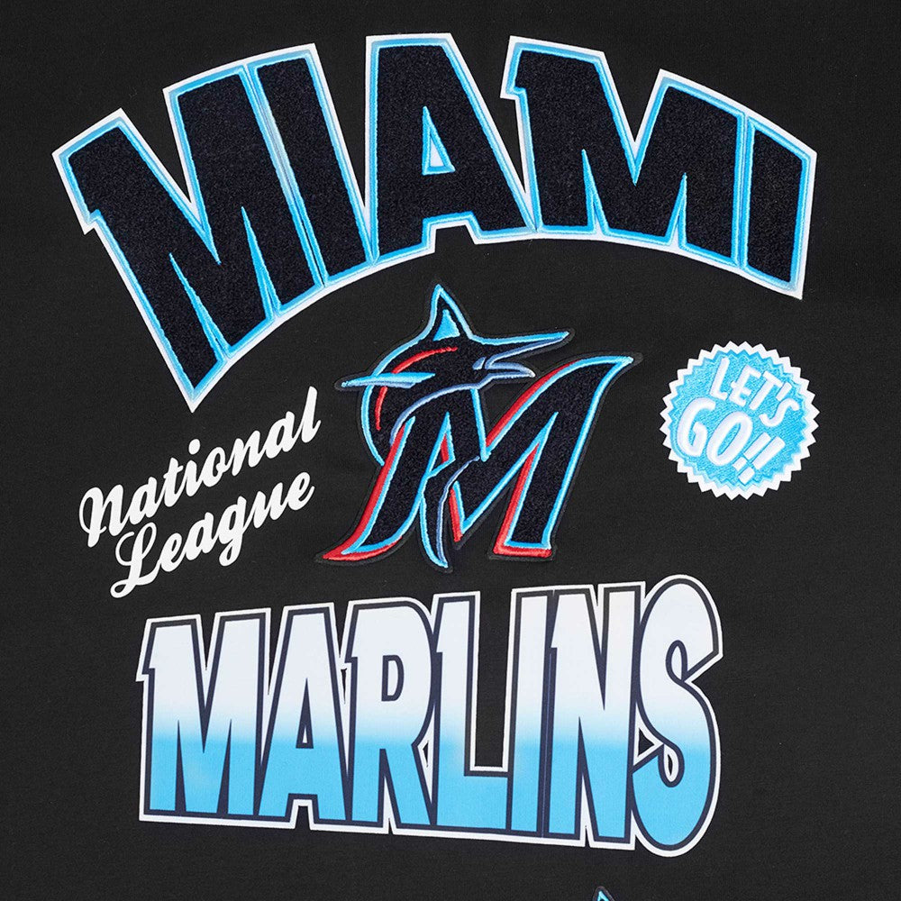Miami Marlins Pro Standard Turn It Up Dropped Shoulder T-Shirt - MLB
