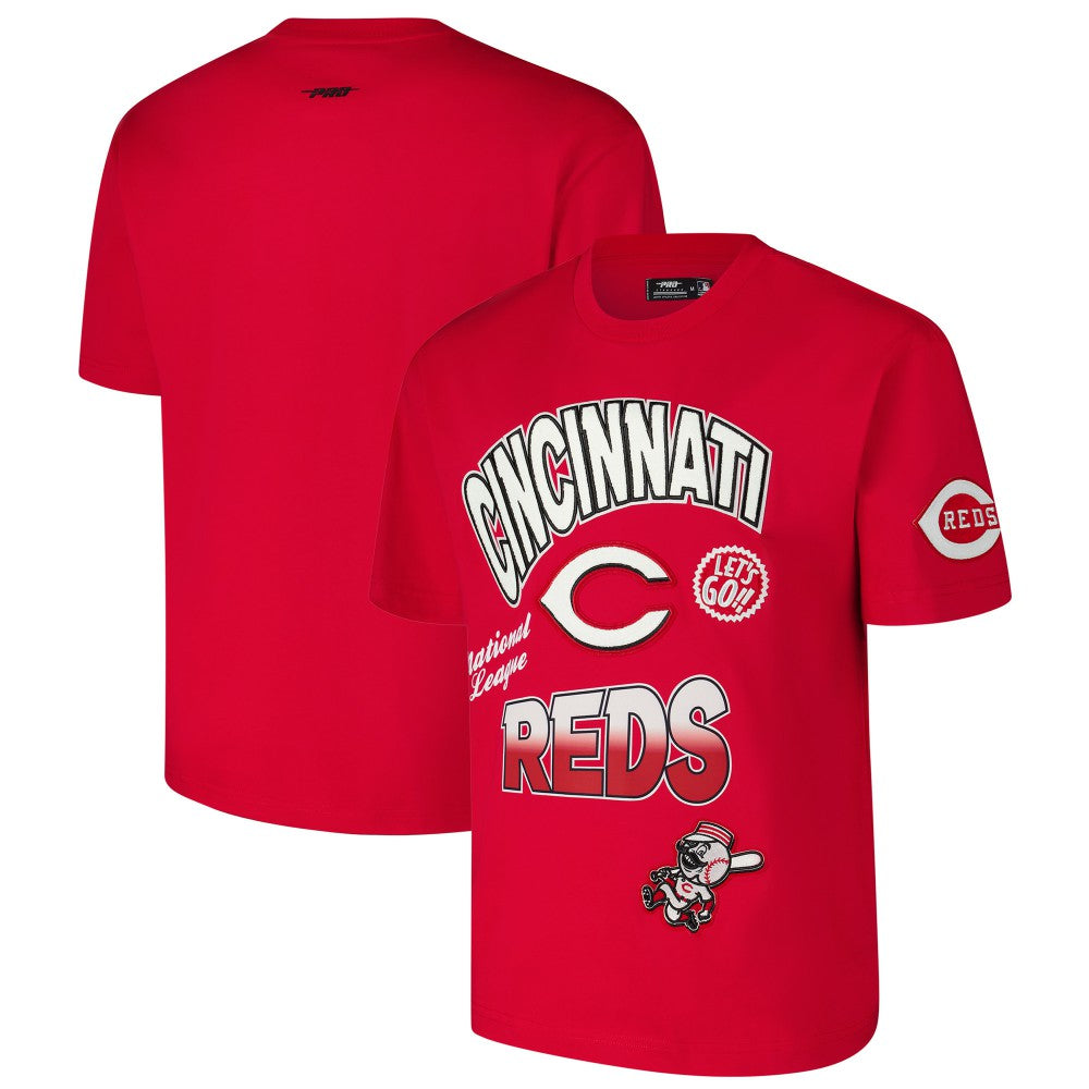 Cincinnati Reds Pro Standard Turn It Up Dropped Shoulder T-Shirt - MLB