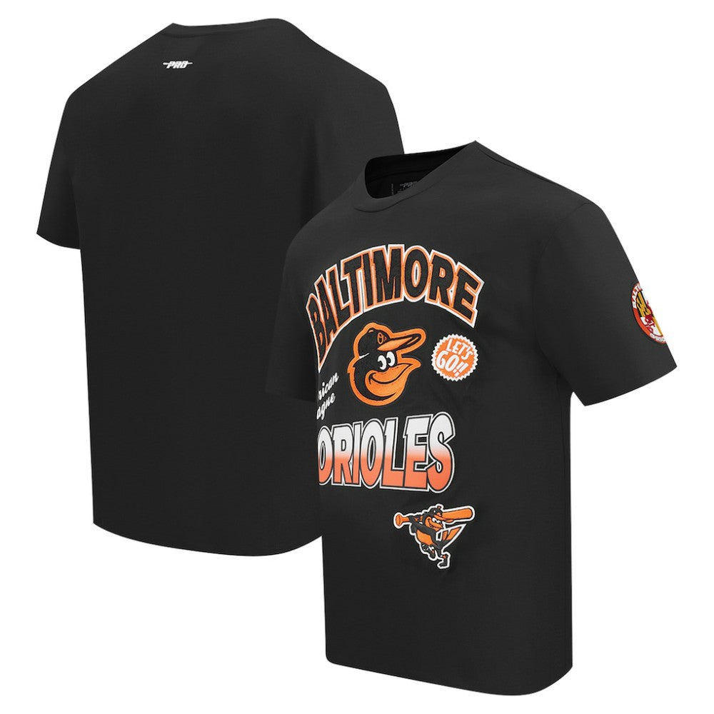 Baltimore Orioles Pro Standard Turn It Up Dropped Shoulder T-Shirt - MLB