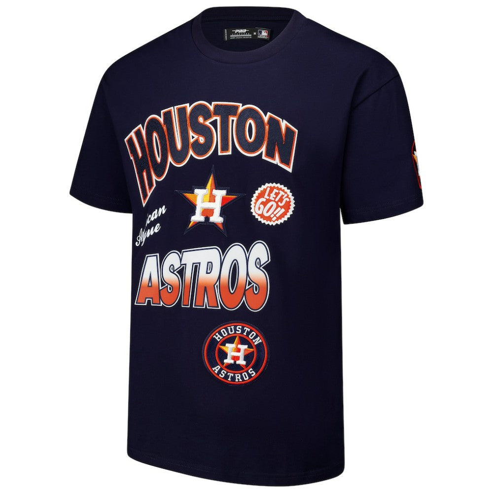 Houston Astros Pro Standard Turn It Up Dropped Shoulder T-Shirt - MLB