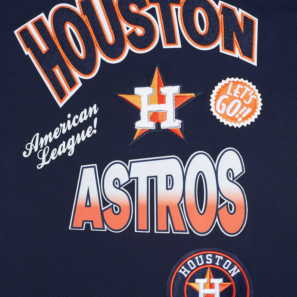 Houston Astros Pro Standard Turn It Up Dropped Shoulder T-Shirt - MLB