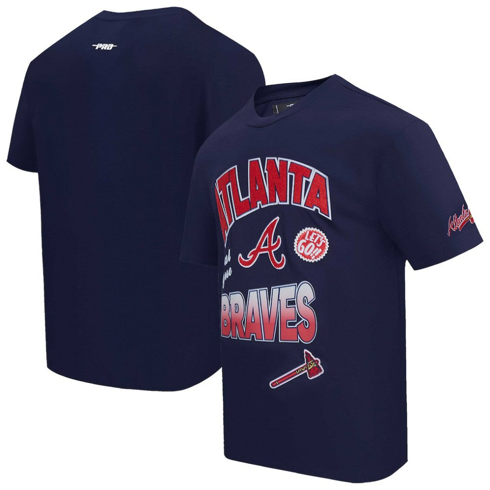 Atlanta Braves Pro Standard Turn It Up Dropped Shoulder T-Shirt - MLB