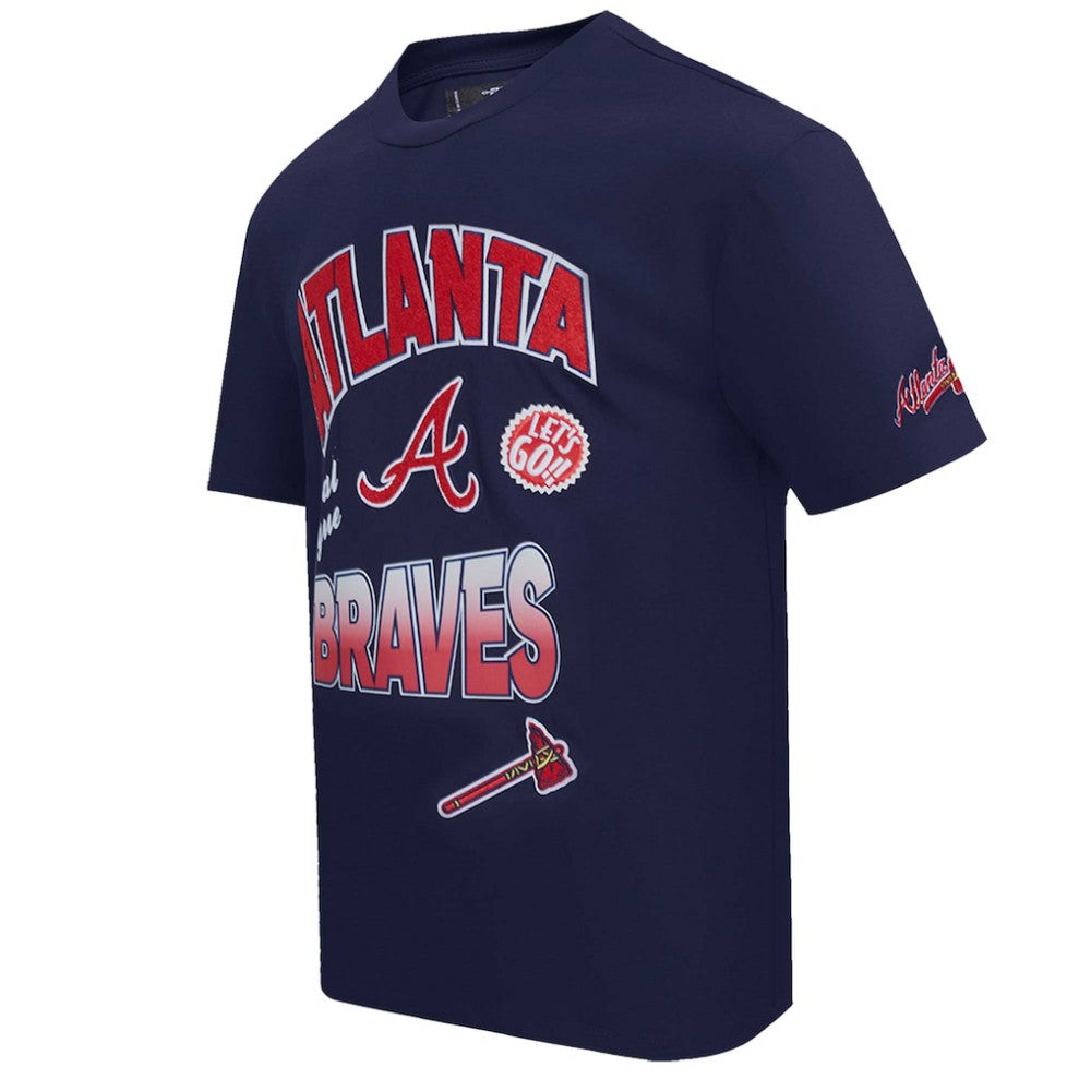 Atlanta Braves Pro Standard Turn It Up Dropped Shoulder T-Shirt - MLB