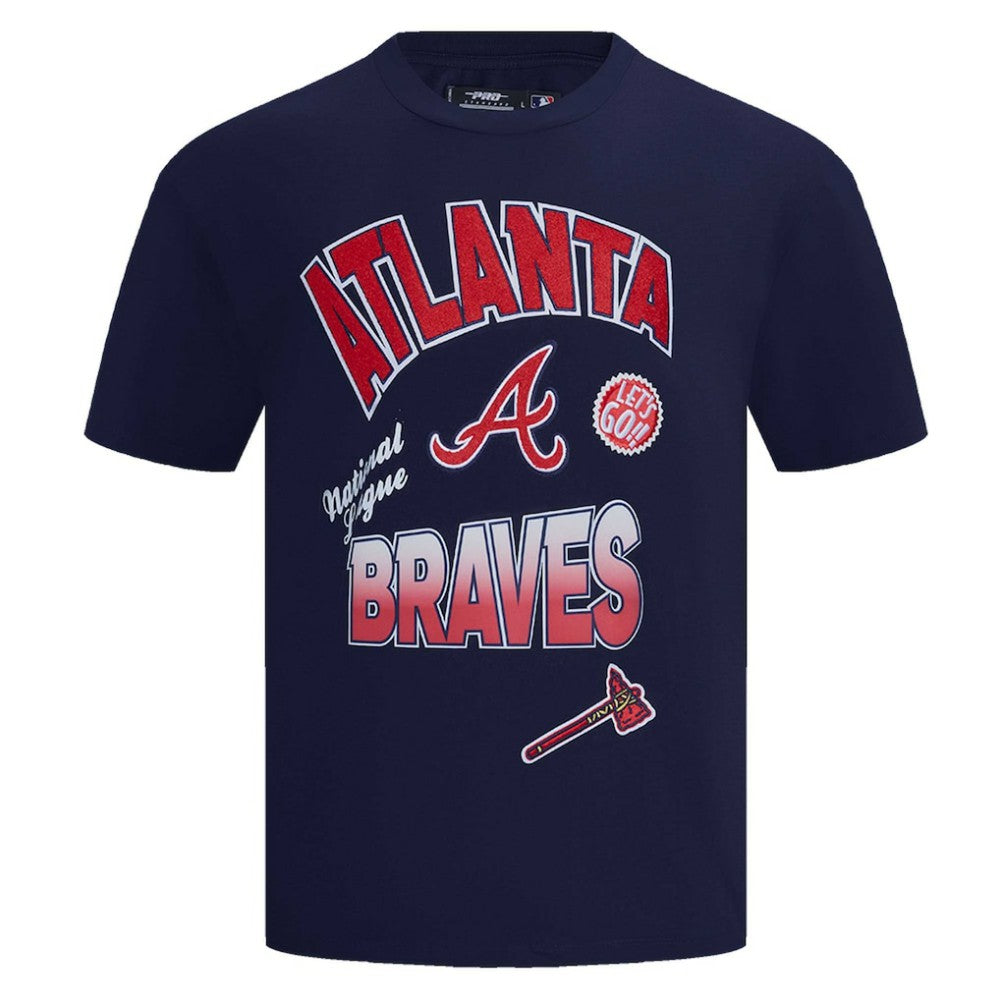 Atlanta Braves Pro Standard Turn It Up Dropped Shoulder T-Shirt - MLB