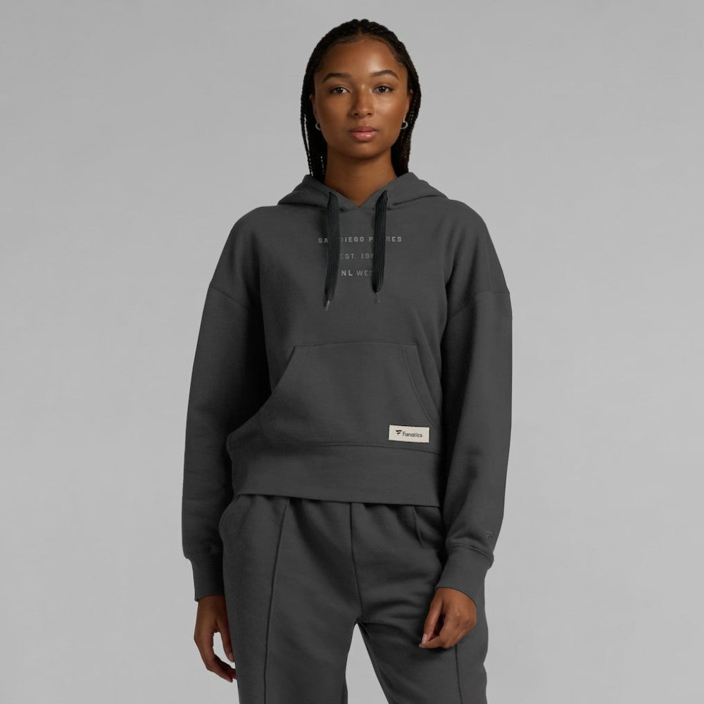 San Diego Padres Fanatics Women's Elements Future Ground Subtle Tonal Pullover Hoodie - MLB