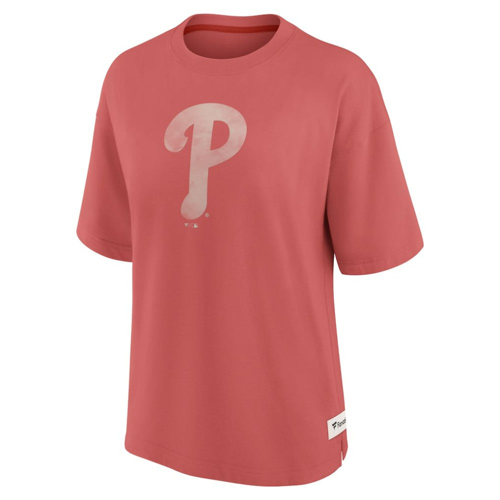 Philadelphia Phillies Fanatics Women's Oversized Elements Raw Edge Future Ground T-Shirt - MLB