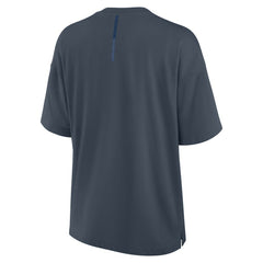 Los Angeles Dodgers Fanatics Women's Oversized Elements Raw Edge Future Ground T-Shirt - MLB
