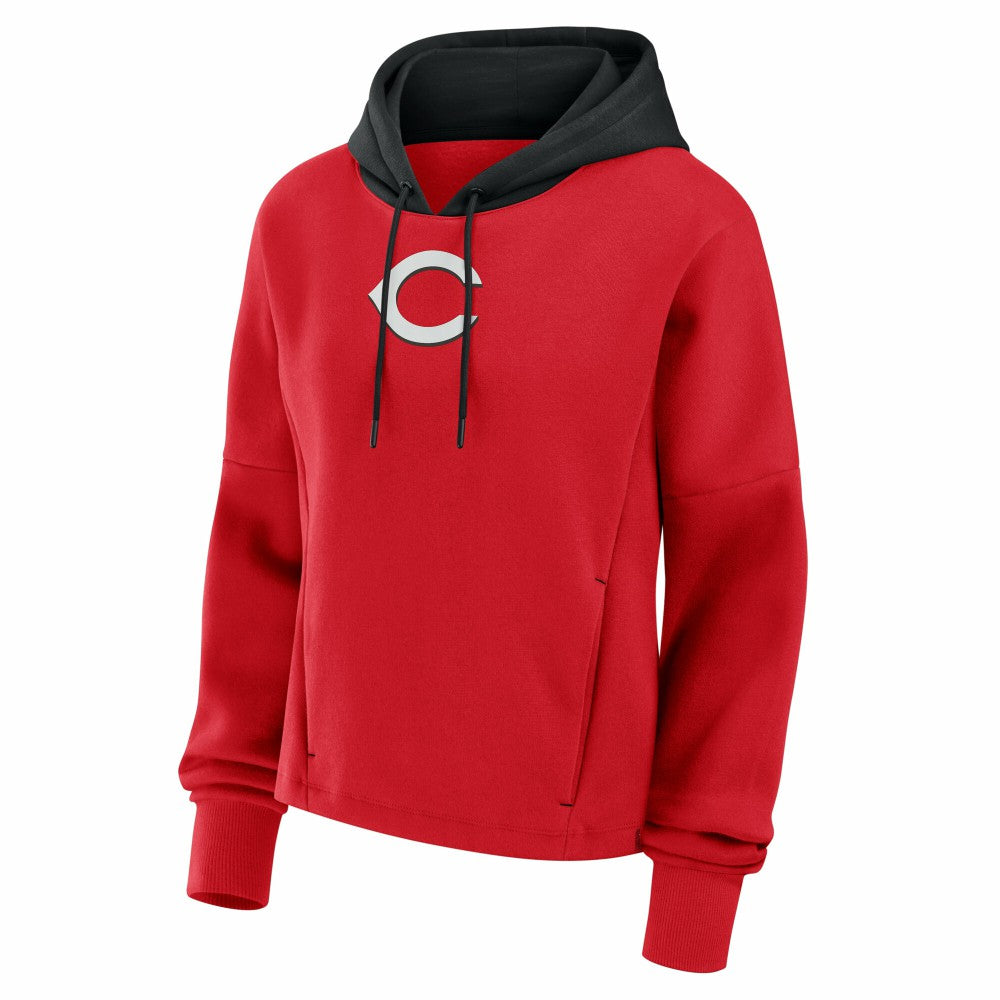 Cincinnati Reds Fanatics Women's Oversized Legacy Favorite Spectator Pullover Hoodie - MLB