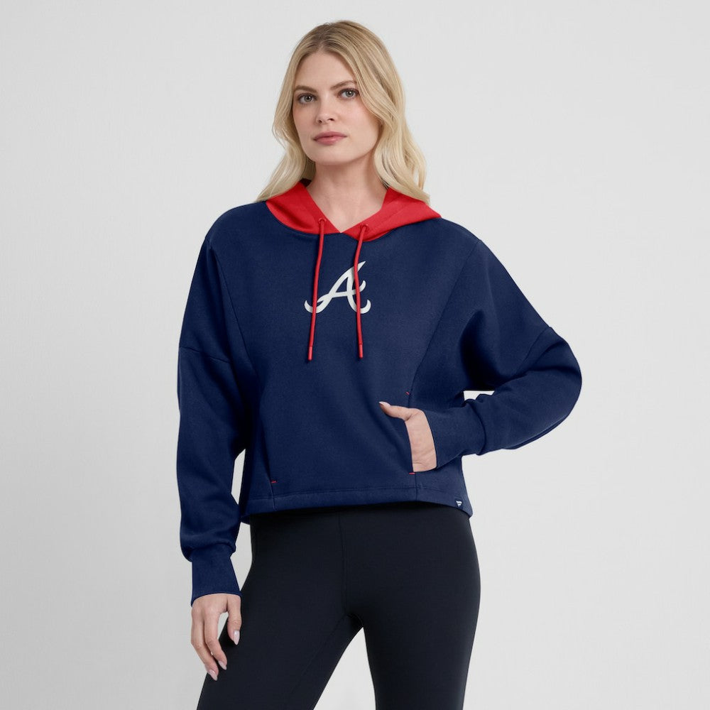 Atlanta Braves Fanatics Women's Oversized Legacy Favorite Spectator Pullover Hoodie - MLB