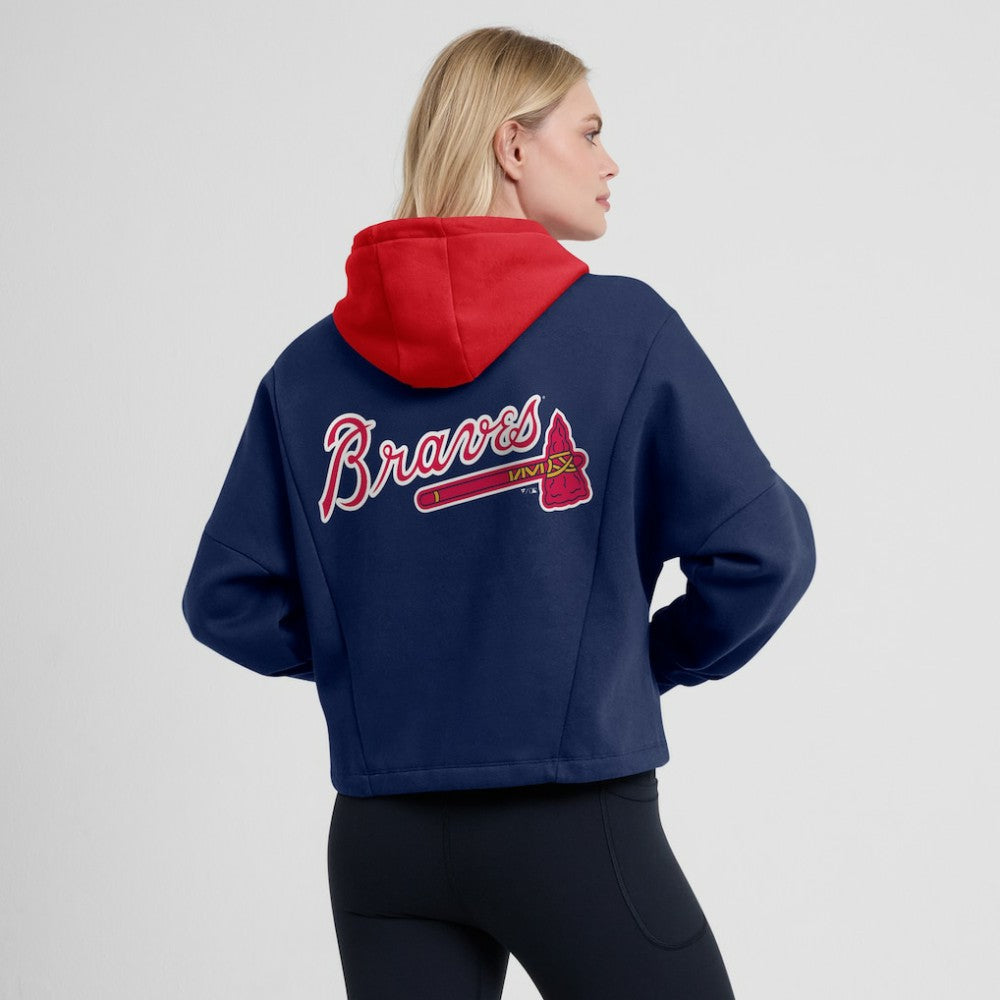 Atlanta Braves Fanatics Women's Oversized Legacy Favorite Spectator Pullover Hoodie - MLB