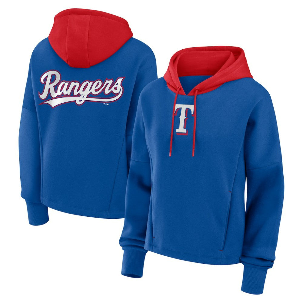 Texas Rangers Fanatics Women's Oversized Legacy Favorite Spectator Pullover Hoodie - MLB