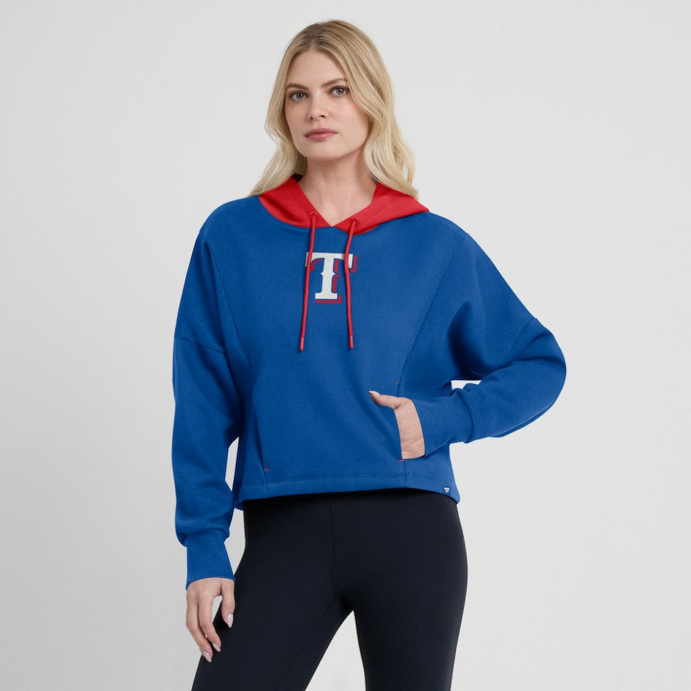 Texas Rangers Fanatics Women's Oversized Legacy Favorite Spectator Pullover Hoodie - MLB