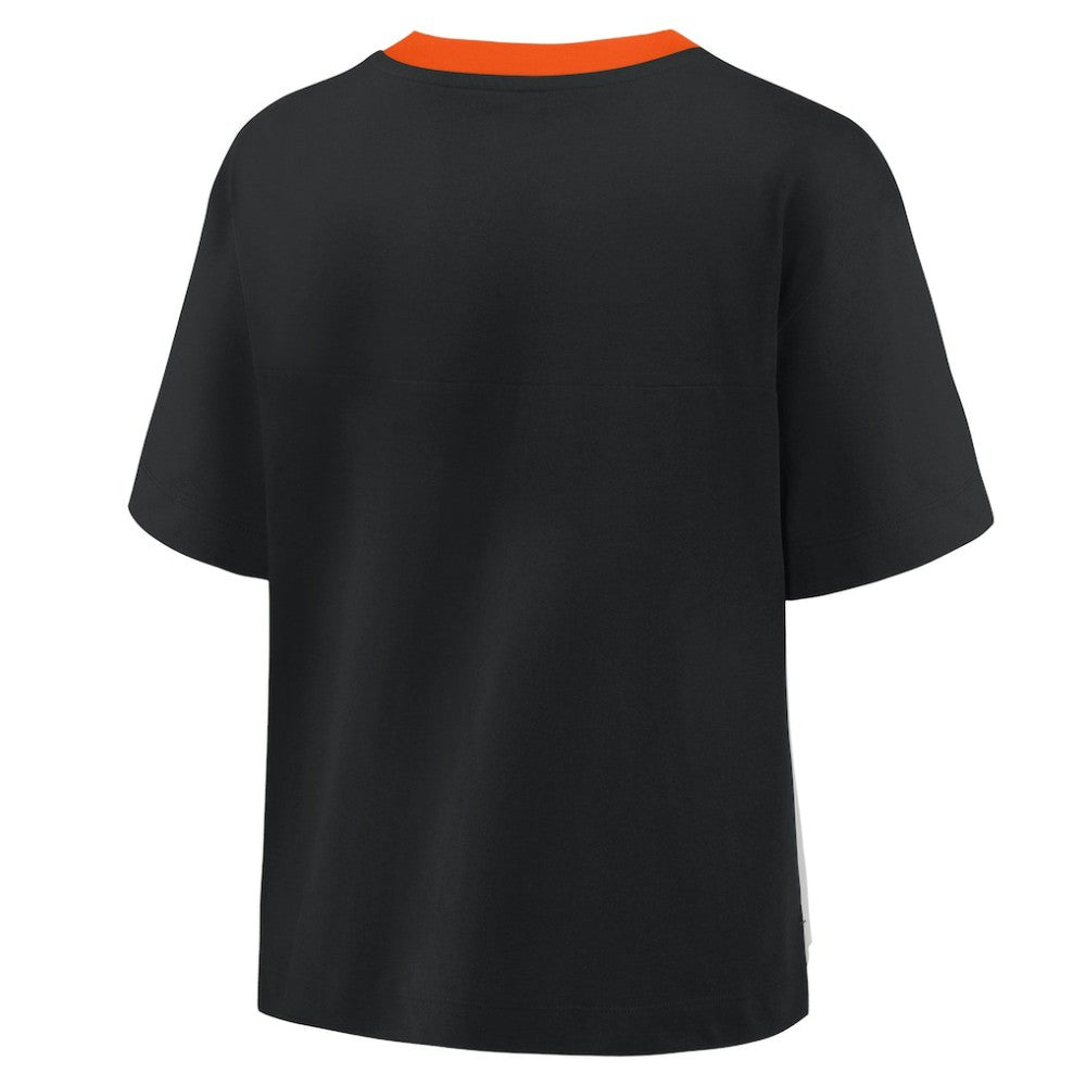 San Francisco Giants Fanatics Oversized Race To Win V-Neck T-Shirt - MLB