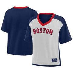 Boston Red Sox Fanatics Oversized Race To Win V-Neck T-Shirt - MLB