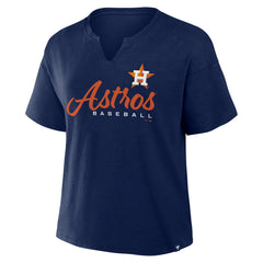 Houston Astros Fanatics Women's Fan Fave Stadium Slub Boxy T-Shirt - MLB