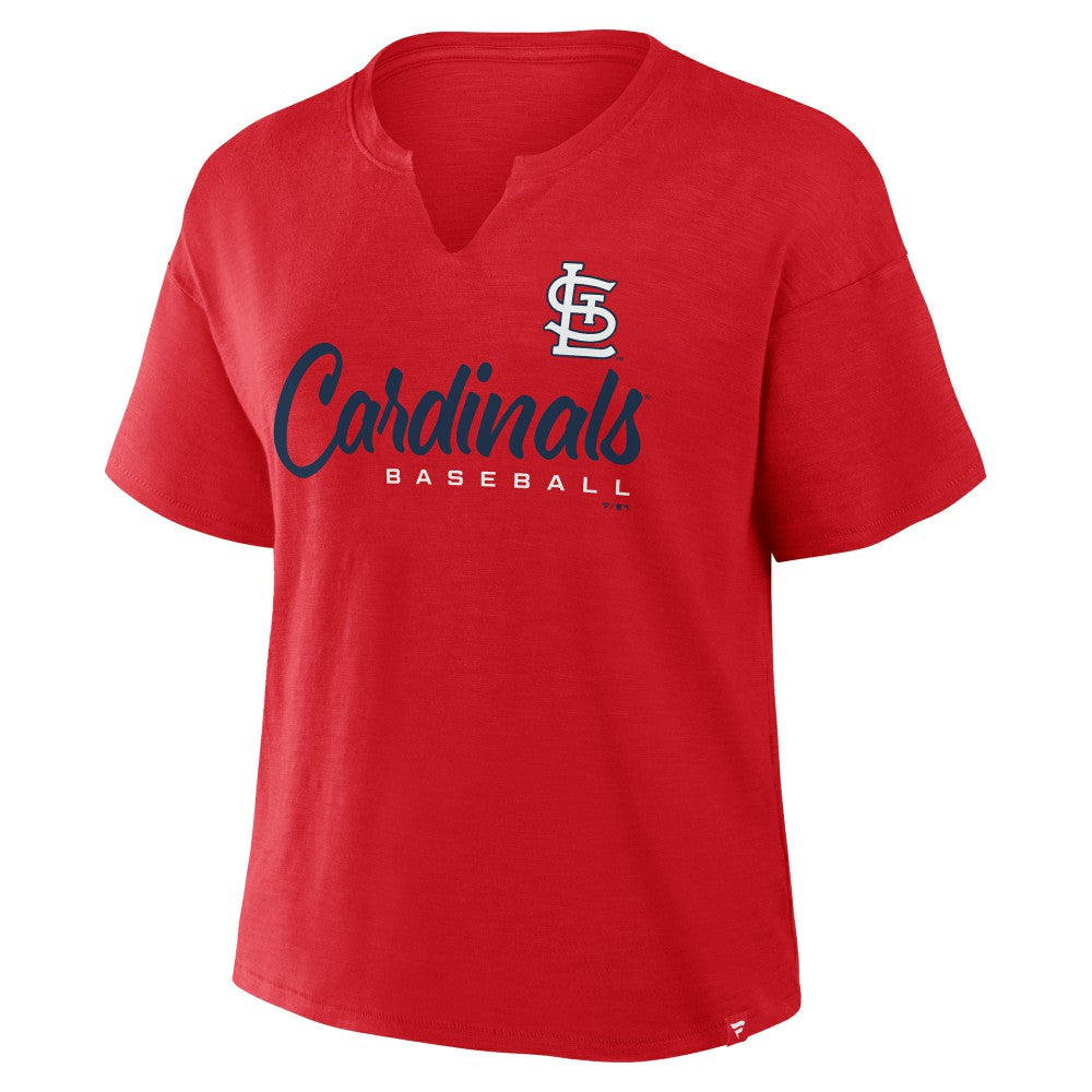 St. Louis Cardinals Fanatics Women's Fan Fave Stadium Slub Boxy T-Shirt - MLB