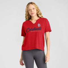 St. Louis Cardinals Fanatics Women's Fan Fave Stadium Slub Boxy T-Shirt - MLB