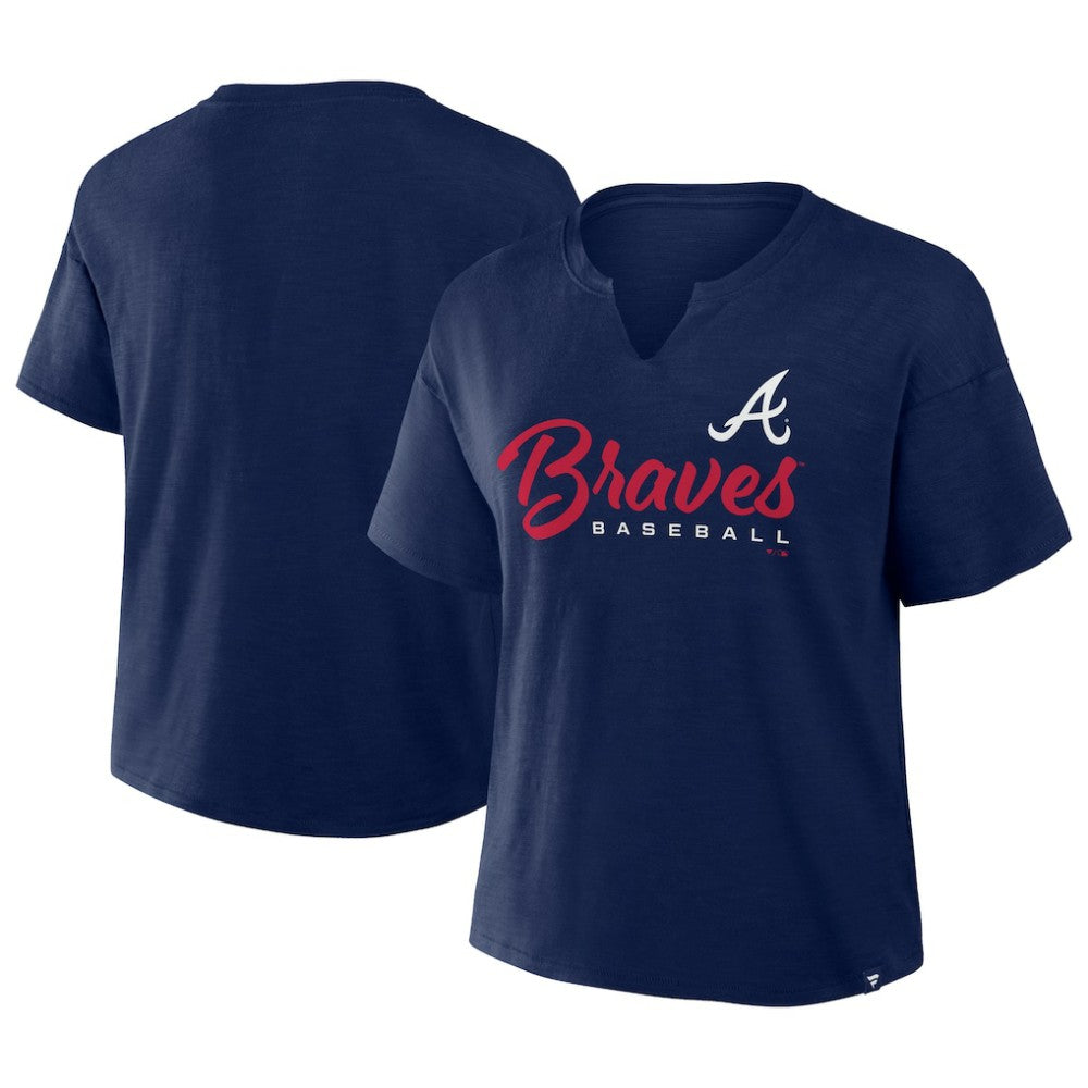 Atlanta Braves Fanatics Women's Fan Fave Stadium Slub Boxy T-Shirt - MLB