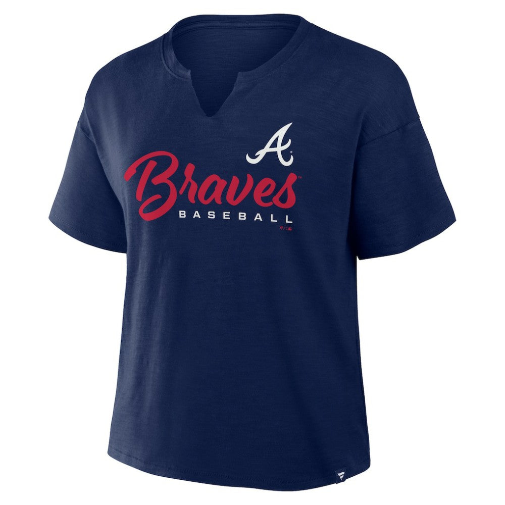 Atlanta Braves Fanatics Women's Fan Fave Stadium Slub Boxy T-Shirt - MLB
