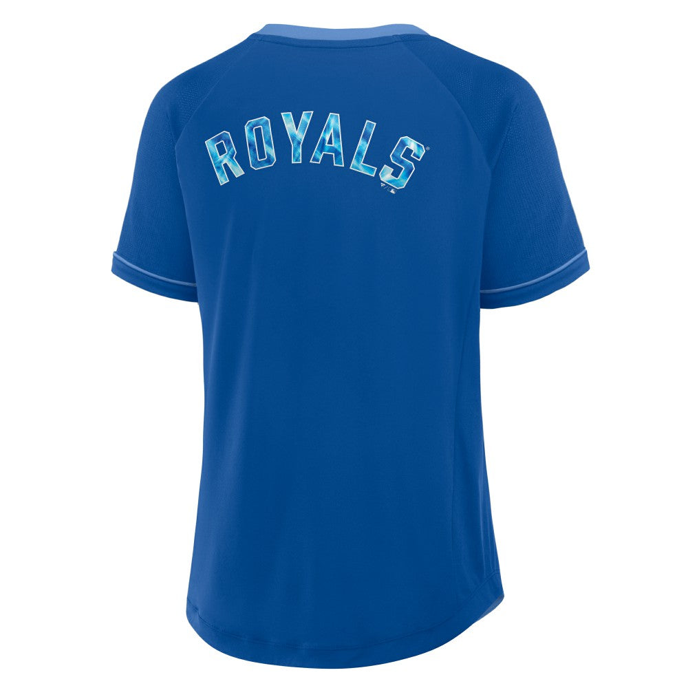 Kansas City Royals Fanatics Women's League Diva Star Raglan V-Neck T-Shirt - MLB
