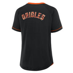 Baltimore Orioles Fanatics Women's League Diva Star Raglan V-Neck T-Shirt - MLB
