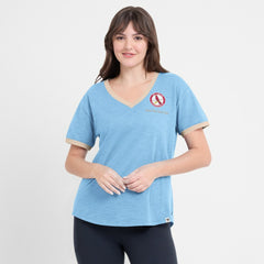 St. Louis Cardinals Fanatics Women's Binge Worthy Stadium Slub V-Neck T-Shirt - MLB