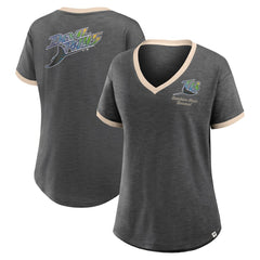 Tampa Bay Rays Fanatics Women's Binge Worthy Stadium Slub V-Neck T-Shirt - MLB