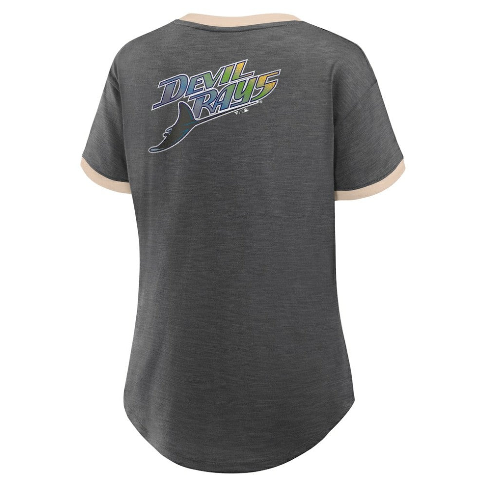 Tampa Bay Rays Fanatics Women's Binge Worthy Stadium Slub V-Neck T-Shirt - MLB