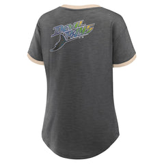 Tampa Bay Rays Fanatics Women's Binge Worthy Stadium Slub V-Neck T-Shirt - MLB