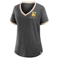 Pittsburgh Pirates Fanatics Women's Binge Worthy Stadium Slub V-Neck T-Shirt - MLB