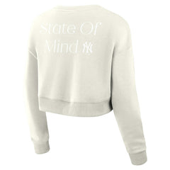 New York Yankees Fanatics Women's Studio Cropped Pullover Sweatshirt - MLB