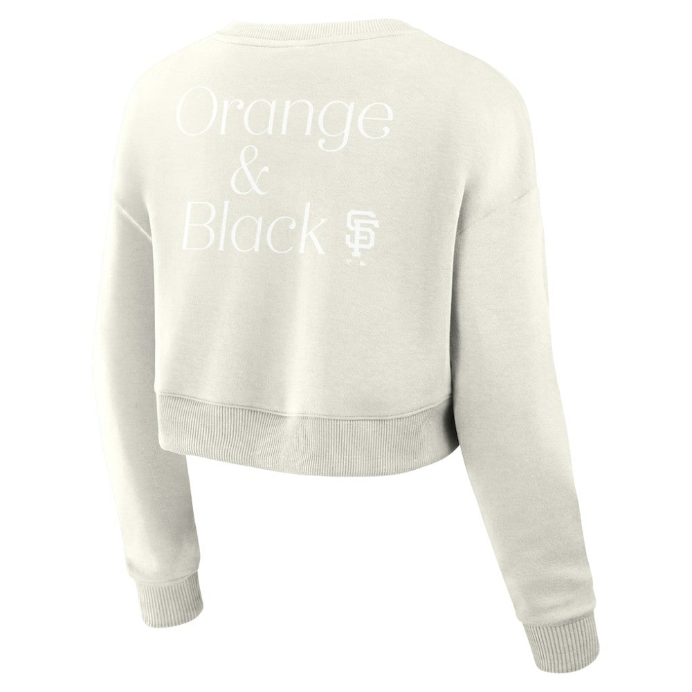 San Francisco Giants Fanatics Women's Studio Cropped Pullover Sweatshirt - MLB