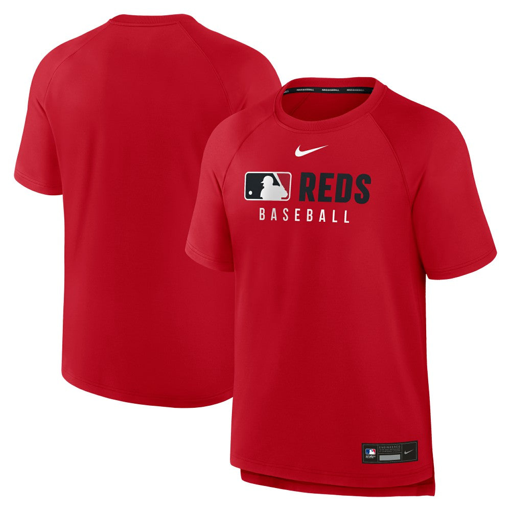 Cincinnati Reds Nike Authentic Collection Pregame Raglan Dri-FIT T-Shirt - MLB