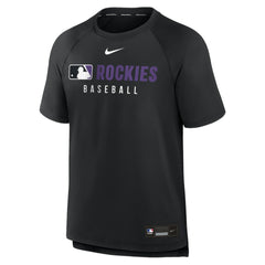 Colorado Rockies Nike Authentic Collection Pregame Raglan Dri-FIT T-Shirt - MLB